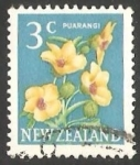 Stamps New Zealand -  Puarangi (Hibiscus).