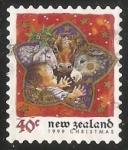 Stamps New Zealand -  Jesus y animalitos