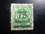 Stamps : Europe : Germany :  números de serie posterior con la impresión Los números en el Distrito