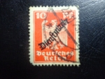 Stamps Germany -  DEUTSCHES REICH - DIENFMARKE