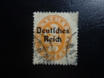 Stamps : Europe : Germany :  Insignia de la serie 1920, funcionarios baviera con sobre impresion  