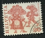 Stamps Switzerland -  Trages regionales