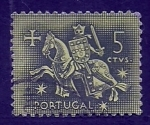 Stamps Portugal -  Caballero Mediebal