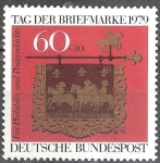 Stamps Germany -  Día del sello de 1979.por la historia y la filatelia postal.