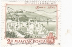 Stamps Hungary -  PANORAMICA DE BUDA 1872