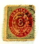 Stamps Denmark -  postfrim 8
