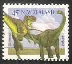 Stamps New Zealand -  Tyrannosaurus, Apatosaurus