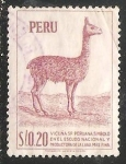 Stamps Peru -  Vicuña