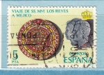 Stamps : Europe : Spain :  Viaje SS RR a Mejico (1055)