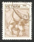 Stamps Vietnam -  Bubalus bubatis