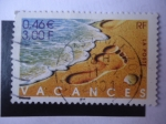 Stamps France -  Vacaciones-Días Festivos - Huella en la Arena - Serie:Holidays