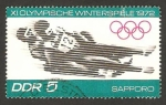 Stamps Germany -  1413 - Olimpiadas de invierno en Sapporo 1972, carrera de trineos