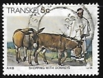 Stamps South Africa -  Comercial con burros