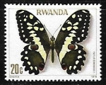 Stamps Rwanda -  Mariposa