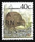 Stamps New Zealand -  Brown Kiwi