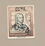 Stamps America - Cuba -  Bicentenario del Correo - Francisco Cagigal de la Vega