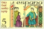 Stamps Spain -  DIA DEL SELLO-1979