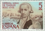Stamps Spain -  DEFENSA NAVAL DE TENERIFE Gral. Antonio Gutierrez