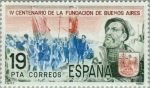 Stamps Spain -  IV CENTº FUNDACIÓN DE BUENOS AIRES