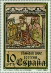 Stamps : Europe : Spain :  NAVIDAD-1980 Natividad Cuiña (La Coruña)