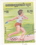 Stamps Cambodia -  Lanzamiento de disco