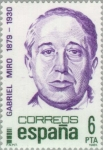 Stamps : Europe : Spain :  PERSONAJES FAMOSOS GABRIEL MIRO