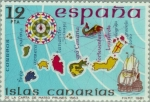 Stamps Spain -  ESPAÑA INSULAR (CANARIAS) Carta Mateo Prunes