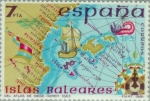 Stamps Spain -  ESPAÑA INSULAR (BALEARES) Atlas Diego Homem