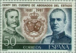Stamps : Europe : Spain :  CENTENARIO CUERPO ABOGADOS DEL ESTADO