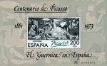 Stamps Spain -  CENTº PICASSO 1881-1981 EL GUERNICA