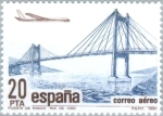 Stamps : Europe : Spain :  CORREO AÉREO Puente de Rande (Ría de Vigo)