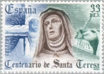 Stamps : Europe : Spain :  CENTENARIO DE SANTA TERESA