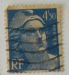 Stamps France -  Marianne de Gandon