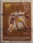 Stamps : America : Colombia :  IV Juegos deportivos Bolivarianos, Barranquilla 1961