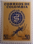 Stamps : America : Colombia :  El mundo Unido contra el Paludismo