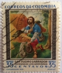 Stamps : America : Colombia :  San Isidro Labrador
