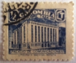 Stamps : America : Colombia :  Sobretasa Palacio de Comunicaciones 