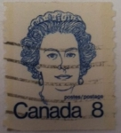 Stamps : America : Canada :  Reina Isabel