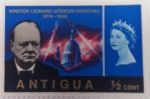 Stamps : America : Antigua_and_Barbuda :  Winston Leonard Spencer Churchill