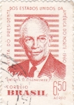 Stamps Brazil -  Visita del presidente Eisenhower a Brasil