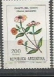 Stamps Argentina -  Serie Flores Pesos 200 Chinita del Campo SCOTT 1344