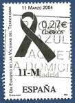 Stamps Spain -  Edifil 4073 Día europeo de la víctimas del terrorismo (lazo negro 11-M) 0,27