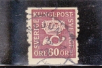 Stamps Sweden -  Corneta de correos y corona