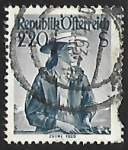 Stamps Austria -  Trajes tipicos - Ischl (1820)