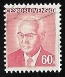 Stamps Czechoslovakia -  Gustav Husák (1913-1991)