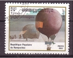 Stamps Cambodia -  serie- Dirigibles