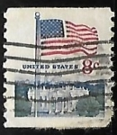 Stamps United States -  Bandera sobre la Casa Blanca