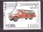 Stamps Cambodia -  serie- Camiones de bomberos