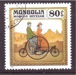 Stamps Mongolia -  Historia de la bicicleta