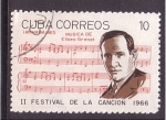 Stamps Cuba -  II fest. canción